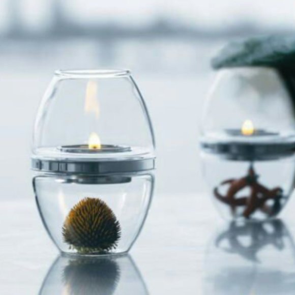 Vintage Herstal Glass Candle Holder 2st. - Picture 1 of 16